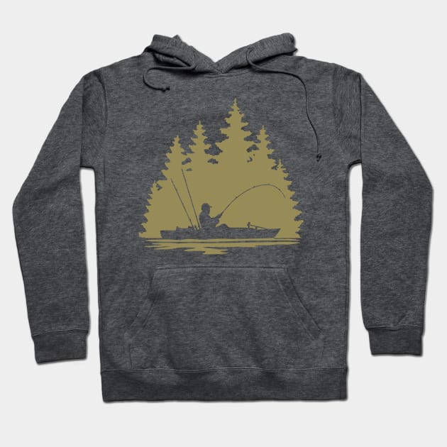 Lake Life Kayak Fishing Hoodie by SAMMO